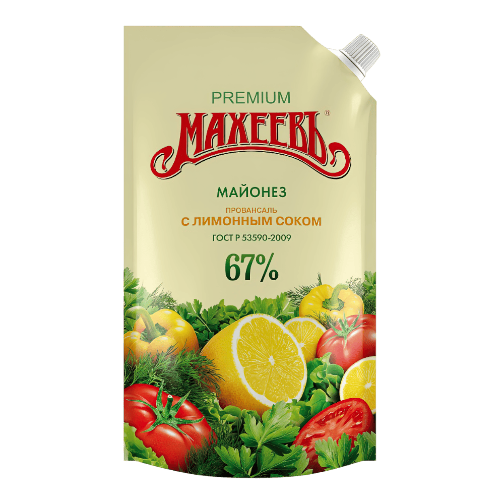 Майонез Провансаль с лим. сок. "Махеев" 67 % дой-пак 200гр*20шт